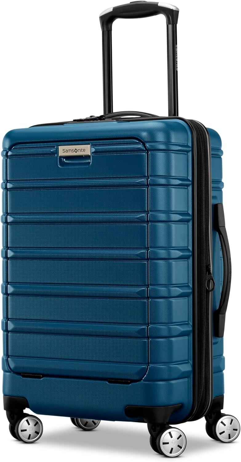 imageSamsonite Omni 2 Hardside Expandable Luggage with Spinner Wheels Birch White 2Piece Set 1928Lagoon Blue