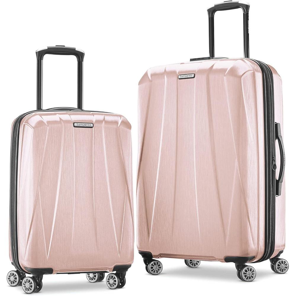imageSamsonite Centric 2 Hardside Expandable Luggage with Spinner Wheels Black 3Piece Set 202428Blossom Pink