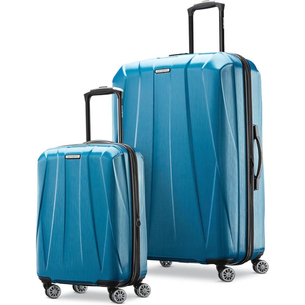 imageSamsonite Centric 2 Hardside Expandable Luggage with Spinner Wheels Black 3Piece Set 202428Caribbean Blue