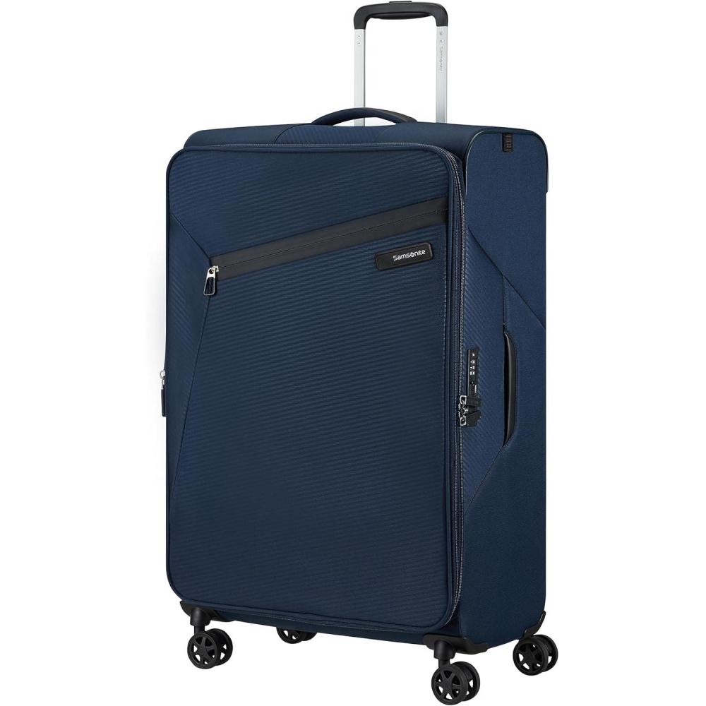 imageSamsonite Centric Hardside Expandable Luggage with Spinner Wheels Black CarryOn 20InchMidnight Blue