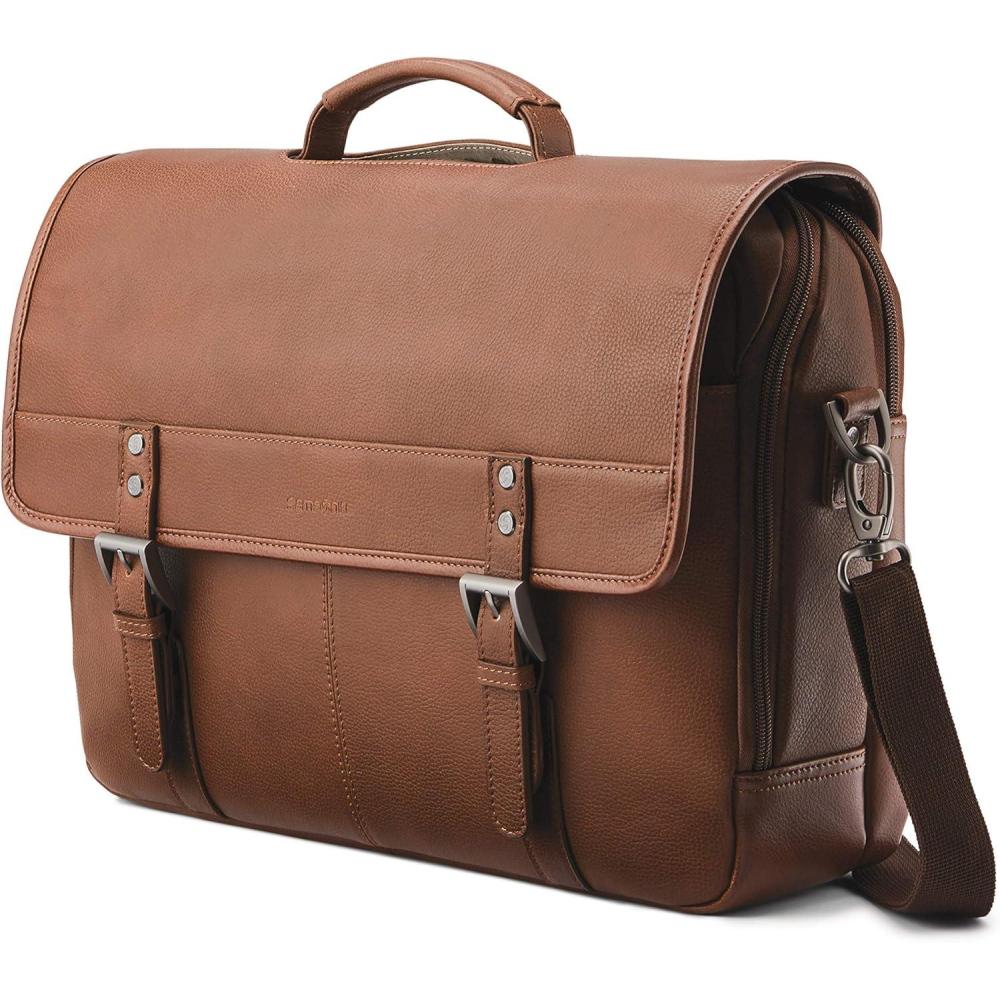 imageSamsonite Classic Leather FlapoverCognac