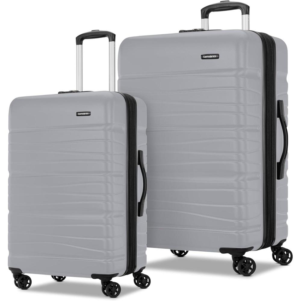 imageSamsonite Evolve SE Hardside Expandable with Double Spinner Wheels 2PC SET COM Army GreenSilver
