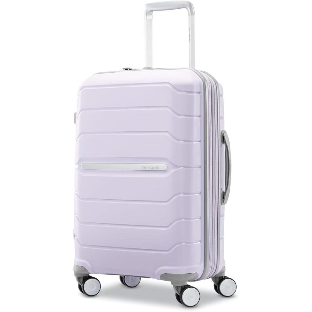 imageSamsonite Freeform 2Piece Luggage Set CarryOn ampamp Large Checked Luggage with Dual Spinner Wheels Durable Polypropylene Hardshell TSA Lock AirlineApproved Expandable Hard Shell Mint GreenLilac