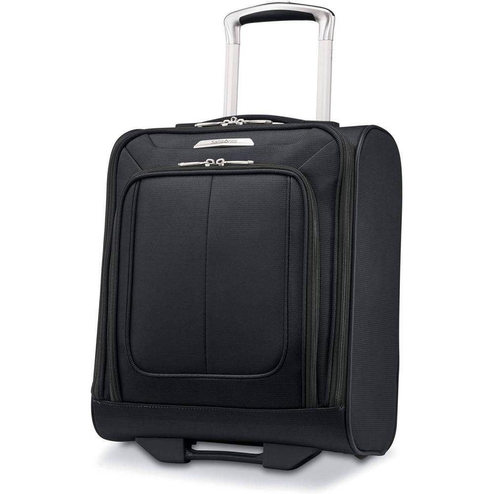 imageSamsonite Solyte DLX Softside Luggage Mediterranean Blue UnderseaterMidnight Black
