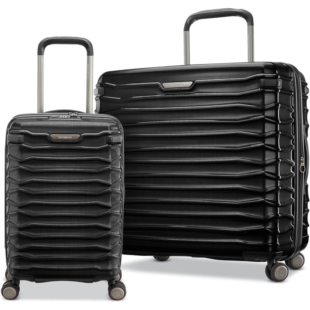 imageSamsonite Stryde 2 Hardside Expandable with Double Spinner Wheels 2PC SET 22X14X9LG Deep TealStealth Black