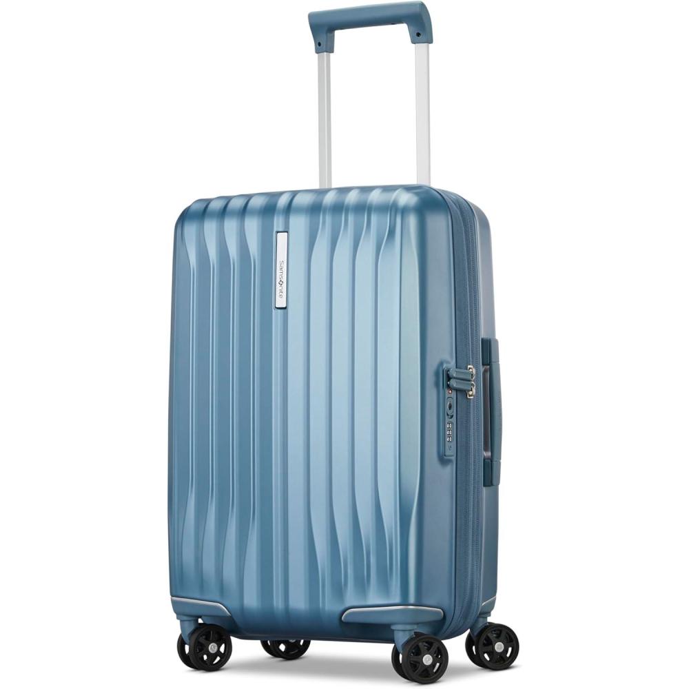 imageSamsonite UpLIFT Large Checked Hardside Luggage with Spinner Wheels AirlineApproved TSA Lock Adjustable Handle System Polycarbonate Hard Suitcase for Ultra Lightweight Travel Elemental BlueElemental Blue