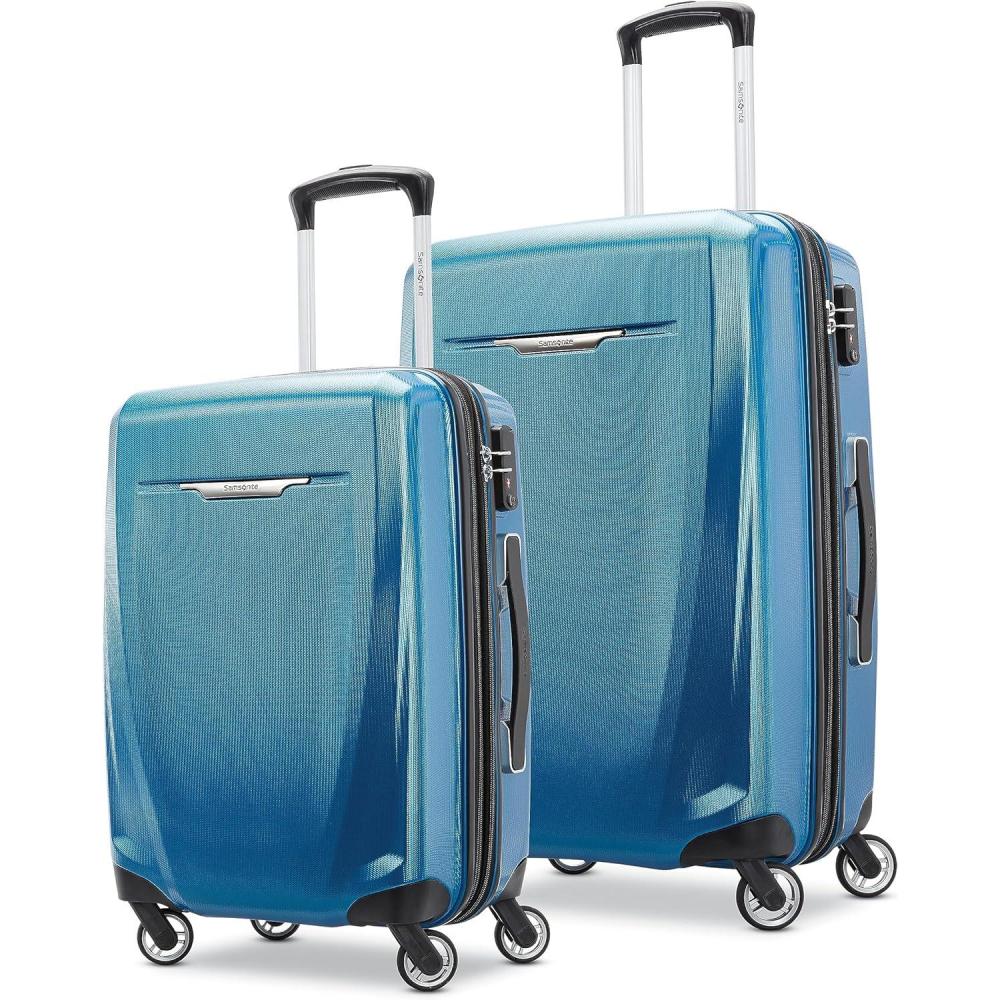imageSamsonite Winfield 3 DLX Hardside Expandable Luggage with Spinners 2PC SET COMED Royal Blue OmbreBlueNavy