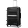 Samsonite Freeform 2-Piece Luggage Set – Carry-On & Large Checked Luggage with Dual Spinner Wheels – Durable Polypropylene Hardshell – TSA Lock, Airline-Approved – Expandable Hard Shell – Mint Green(Black)