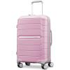 Samsonite Freeform 2-Piece Luggage Set – Carry-On & Large Checked Luggage with Dual Spinner Wheels – Durable Polypropylene Hardshell – TSA Lock, Airline-Approved – Expandable Hard Shell – Mint Green(Pink Rose)
