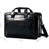 Samsonite Leather Expandable Briefcase, Black, One Size(Black)