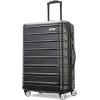 Samsonite Omni 2 Hardside Expandable Luggage with Spinner Wheels, Birch White, 2-Piece Set (19/28)(Midnight Black)
