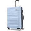 Samsonite Omni 2 Hardside Expandable Luggage with Spinner Wheels, Birch White, 2-Piece Set (19/28)(Pale Blue)