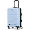 Samsonite Omni 2 Hardside Expandable Luggage with Spinner Wheels, Birch White, 2-Piece Set (19/28)(Pale Blue)