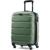 Samsonite Omni PC Hardside Expandable Luggage with Spinner Wheels, Checked-Large 28-Inch, White(Army Green)