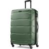 Samsonite Omni PC Hardside Expandable Luggage with Spinner Wheels, Checked-Large 28-Inch, White(Army Green)