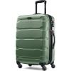 Samsonite Omni PC Hardside Expandable Luggage with Spinner Wheels, Checked-Large 28-Inch, White(Army Green)