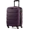 Samsonite Omni PC Hardside Expandable Luggage with Spinner Wheels, Checked-Large 28-Inch, White(Purple)