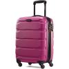 Samsonite Omni PC Hardside Expandable Luggage with Spinner Wheels, Checked-Large 28-Inch, White(Radiant Pink)
