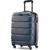 Samsonite Omni PC Hardside Expandable Luggage with Spinner Wheels, Checked-Large 28-Inch, White(Teal)