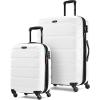 Samsonite Omni PC Hardside Expandable Luggage with Spinner Wheels, Checked-Large 28-Inch, White(White)