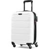 Samsonite Omni PC Hardside Expandable Luggage with Spinner Wheels, Checked-Large 28-Inch, White(White)