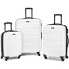 Samsonite Omni PC Hardside Expandable Luggage with Spinner Wheels, Checked-Large 28-Inch, White(White)