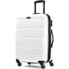 Samsonite Omni PC Hardside Expandable Luggage with Spinner Wheels, Checked-Large 28-Inch, White(White)