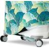 Samsonite Printed Luggage Cover, Black, Large(Leaf Print)