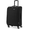 Samsonite Saire LTE Softside Expandable Luggage with Spinner Wheels, Black, 3-Piece Set (Carry On/Medium/Large)(Black)