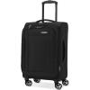 Samsonite Saire LTE Softside Expandable Luggage with Spinner Wheels, Black, 3-Piece Set (Carry On/Medium/Large)(Black)