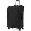 Samsonite Saire LTE Softside Expandable Luggage with Spinner Wheels, Black, 3-Piece Set (Carry On/Medium/Large)(Black)
