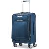 Samsonite Solyte DLX Softside Expandable Luggage with Spinner Wheels, Mediterranean Blue, Checked-Medium 25-Inch(Mediterranean Blue)