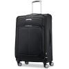 Samsonite Solyte DLX Softside Expandable Luggage with Spinner Wheels, Mediterranean Blue, Checked-Medium 25-Inch(Midnight Black)