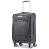 Samsonite Solyte DLX Softside Expandable Luggage with Spinner Wheels, Mediterranean Blue, Checked-Medium 25-Inch(Mineral Grey)