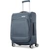 Samsonite UpLIFT Lightweight Medium Checked Softside Luggage with Spinner Wheels – Expandable – Airline-Approved, Polyester Soft Suitcase for Ultra Light Travel – Black(Elemental Blue)