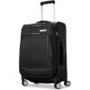 Samsonite UpLIFT Lightweight Medium Checked Softside Luggage with Spinner Wheels – Expandable – Airline-Approved, Polyester Soft Suitcase for Ultra Light Travel – Black(Black)