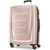 Samsonite Winfield 2 Hardside Expandable Luggage with Spinner Wheels, Checked-Large 28-Inch, Brushed White(Artic Pink)