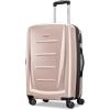 Samsonite Winfield 2 Hardside Expandable Luggage with Spinner Wheels, Checked-Large 28-Inch, Brushed White(Artic Pink)