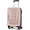 Samsonite Winfield 2 Hardside Expandable Luggage with Spinner Wheels, Checked-Large 28-Inch, Brushed White(Artic Pink)