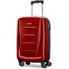 Samsonite Winfield 2 Hardside Expandable Luggage with Spinner Wheels, Checked-Large 28-Inch, Brushed White(Burgundy)