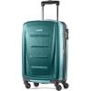 Samsonite Winfield 2 Hardside Expandable Luggage with Spinner Wheels, Checked-Large 28-Inch, Brushed White(Cactus Green)