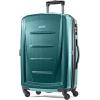 Samsonite Winfield 2 Hardside Expandable Luggage with Spinner Wheels, Checked-Large 28-Inch, Brushed White(Cactus Green)