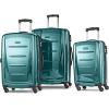 Samsonite Winfield 2 Hardside Expandable Luggage with Spinner Wheels, Checked-Large 28-Inch, Brushed White(Cactus Green)