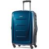 Samsonite Winfield 2 Hardside Expandable Luggage with Spinner Wheels, Checked-Large 28-Inch, Brushed White(Deep Blue)