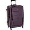 Samsonite Winfield 2 Hardside Expandable Luggage with Spinner Wheels, Checked-Large 28-Inch, Brushed White(Purple)