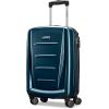 Samsonite Winfield 2 Hardside Expandable Luggage with Spinner Wheels, Checked-Large 28-Inch, Brushed White(Teal)