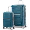 Samsonite Freeform 2-Piece Luggage Set – Carry-On & Large Checked Luggage with Dual Spinner Wheels – Durable Polypropylene Hardshell – TSA Lock, Airline-Approved – Expandable Hard Shell – Mint Green(Dark Teal)
