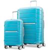 Samsonite Freeform 2-Piece Luggage Set – Carry-On & Large Checked Luggage with Dual Spinner Wheels – Durable Polypropylene Hardshell – TSA Lock, Airline-Approved – Expandable Hard Shell – Mint Green(Ocean Blue)