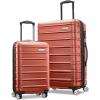 Samsonite Omni 2 Hardside Expandable Luggage with Spinner Wheels, Birch White, 2-Piece Set (19/28)(Brick Orange)