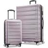 Samsonite Omni 2 Hardside Expandable Luggage with Spinner Wheels, Birch White, 2-Piece Set (19/28)(Icy Lilac)